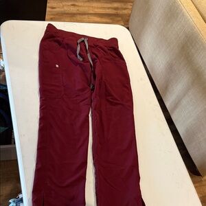 Figs Maroon Technical Joggers